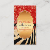 PixDezines rode  kant+zebra Visitekaartje (Achterkant)