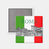 PixDezines Roma, Rome... reissouvenirgeschenken Magneet (Voorkant / Achterkant)
