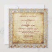 PixDezines +Romantic Flora Damask Kaart (Achterkant)