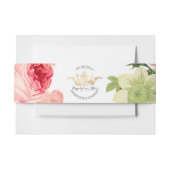 PixDezines Roos Garden/Faux Gold Crown Uitnodigingen Wikkel (Voorkant Voorbeeld)