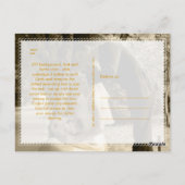 PixDezines Roos Gold/Faux Folie/bruiloft Bedankt Briefkaart (Achterkant)