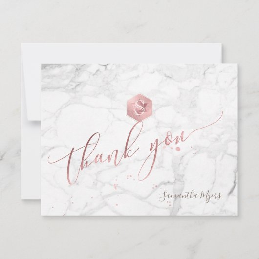 PixDezines Roos Gold Honeycomb Mitzvah Dank u ✡ RSVP Kaartje (Voorkant)