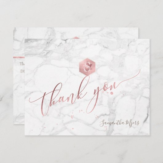 PixDezines Roos Gold Honeycomb Mitzvah Dank u ✡ RSVP Kaartje (Voorkant / Achterkant)