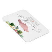 PixDezines Roos Gold Jamaica Map Magnet Magneet (Rechterzijde)