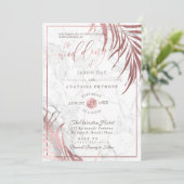 PixDezines Roos Gold Palm Fronds+Honingraat Kaart (Staand voorkant)