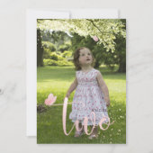 PixDezines Roos Gold Pink Butterflies Waterverf Kaart (Voorkant)