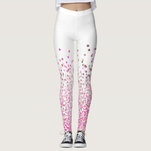 PixDezines Roos Gold/Pink/Confetti Leggings