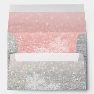 PixDezines Roos Gold Snowflakes + Bokeh Envelop