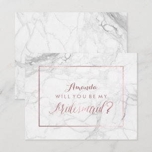 PixDezines Roos Gold zal mijn Bridesmaid zijn Kaart
