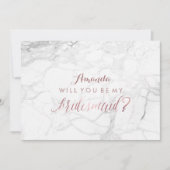 PixDezines Roos Gold zal mijn Bridesmaid zijn Kaart (Voorkant)