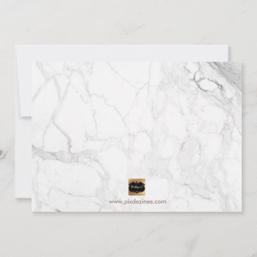 PixDezines Roos Gold zal mijn Bridesmaid zijn Kaart (Achterkant)