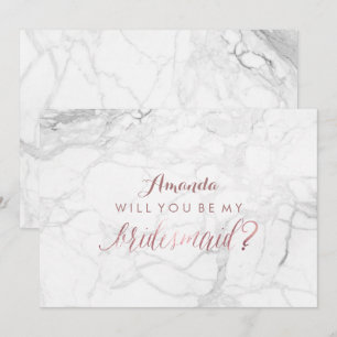 PixDezines Roos Gold zal mijn Bridesmaid zijn Kaart