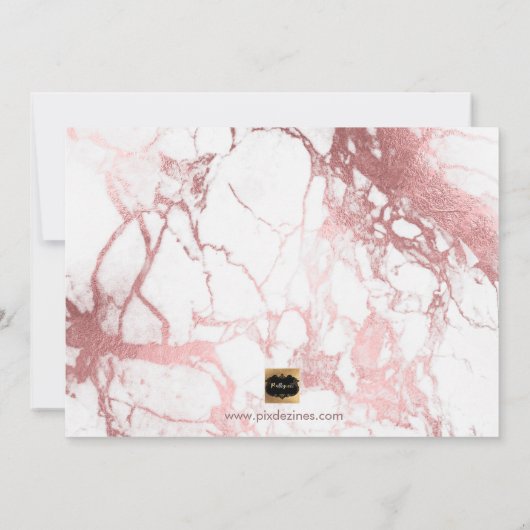 PixDezines Roos Gold zal mijn Bridesmaid zijn Kaart (Achterkant)