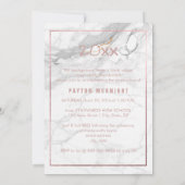 PixDezines Roos Goud/Marmeren Afstuderen Kaart (Achterkant)