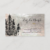 PixDezines roos goudblazers/faux folie Visitekaartje (Achterkant)