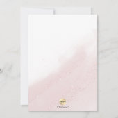 PixDezines Roos Gouden doop+1e Verjaardag Kaart (Achterkant)