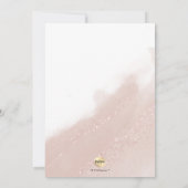 PixDezines Roos Gouden doopfeest + 1e Verjaardag Kaart (Achterkant)