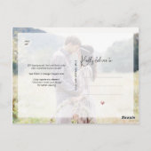 PixDezines Roos Gouden Hart Save Onze Datum Briefkaart (Achterkant)