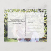 PixDezines Roos Quartz Opslaan Datum/Blush Confett Briefkaart (Achterkant)