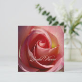 PixDezines Roos, Roze Kaart (Staand voorkant)