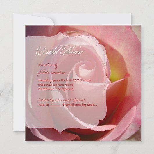 PixDezines Roos, Roze Kaart (Achterkant)