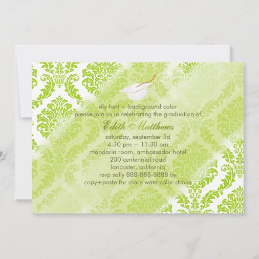 PixDezines rosette demask/afstuderen/foto Kaart (Achterkant)