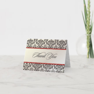 PixDezines Rossi Damask, bedankt kaarten