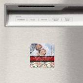 PixDezines Rossi Damask, datum waarop foto's worde Magneet (Insitu (Vaatwasser))