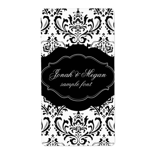 PixDezines Rossi Damask/DIY achtergrondkleur! Etiket (Voorkant)