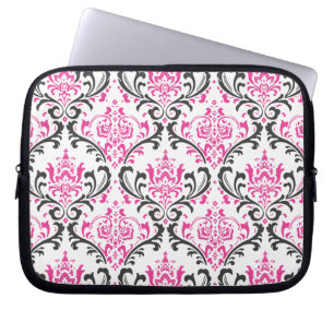 PixDezines Rossi Damask/DIY achtergrondkleur! Laptop Sleeve