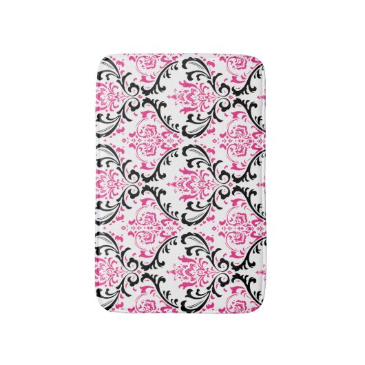 PixDezines rossi damask/diy background Badmat (Voorkant Verticaal)