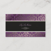 PixDezines  rossi damask/diy background Visitekaartje (Achterkant)