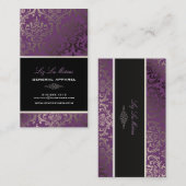 PixDezines  rossi damask/diy background Visitekaartje (Voorkant / Achterkant)