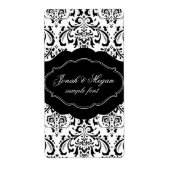 PixDezines Rossi Damask/DIY/black+white Etiket (Voorkant)