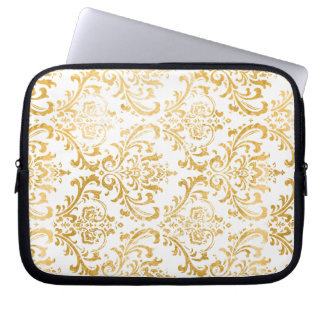 PixDezines rossi damask/faux gold Laptop Sleeve