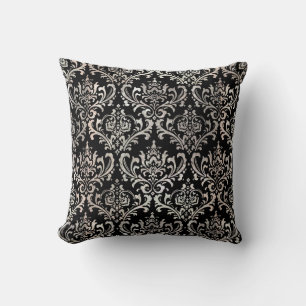 PixDezines Rossi Damask/Faux Silver Kussen