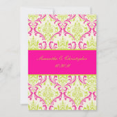 PixDezines Rossi, Damask/Limoen+Fuschia Kaart (Voorkant)
