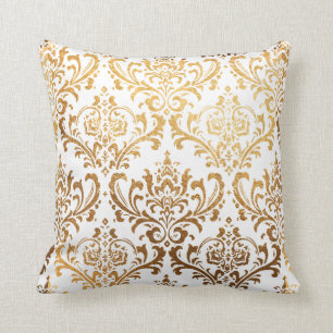 PixDezines Rossi Damask/Nepgoud Kussen