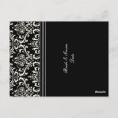 PixDezines Rossi Damask, tafel geen kaarten. Briefkaart (Achterkant)