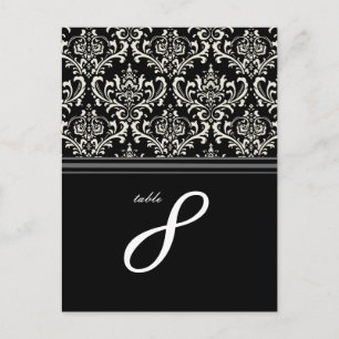PixDezines Rossi Damask, tafel geen kaarten. Briefkaart