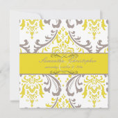PixDezines Rossi Damask, Yellow+Mauve Kaart (Voorkant)