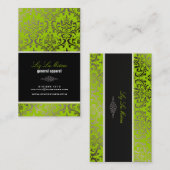 PixDezines rossi damast/doe-het-zelf achtergrond Visitekaartje (Voorkant / Achterkant)