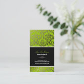 PixDezines rossi damast/doe-het-zelf achtergrond Visitekaartje (Staand voorkant)