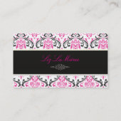 Pixdezines  rossi damast/doe-het-zelf achtergrond visitekaartje (Achterkant)