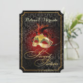 PixDezines Rossi Sweet 16 Masquerade/DIY kleur!! Kaart (Staand voorkant)