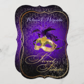 PixDezines Rossi Sweet 16 Masquerade/DIY kleur!! Kaart (Voorkant / Achterkant)