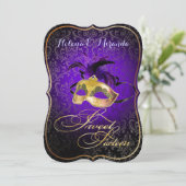 PixDezines Rossi Sweet 16 Masquerade/DIY kleur!! Kaart (Staand voorkant)