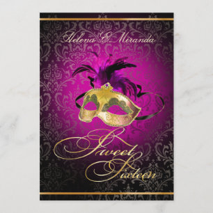PixDezines Rossi Sweet 16 Masquerade/DIY kleur!! Kaart
