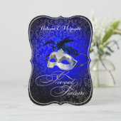 PixDezines Rossi Sweet 16 Masquerade/DIY kleur!! Kaart (Staand voorkant)