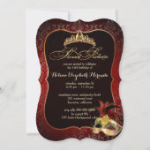 PixDezines Rossi Sweet 16 Masquerade/DIY kleur!! Kaart (Achterkant)